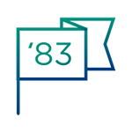 Flag icon with '83 printed on it